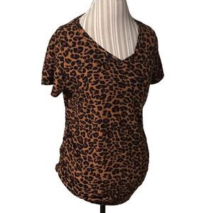 Time and Tru maternity large (12-14) leopard top excellent condition
